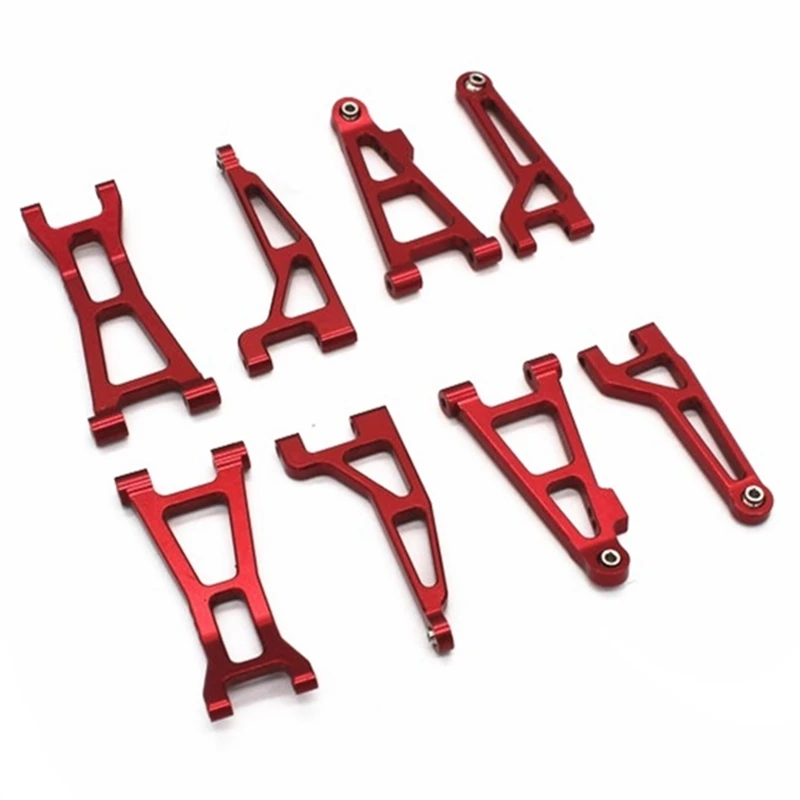 

8Pcs Metal Front And Rear Suspension Arm Set For MJX H16 16207 16208 16209 16210 1/16 RC Car Upgrades Parts