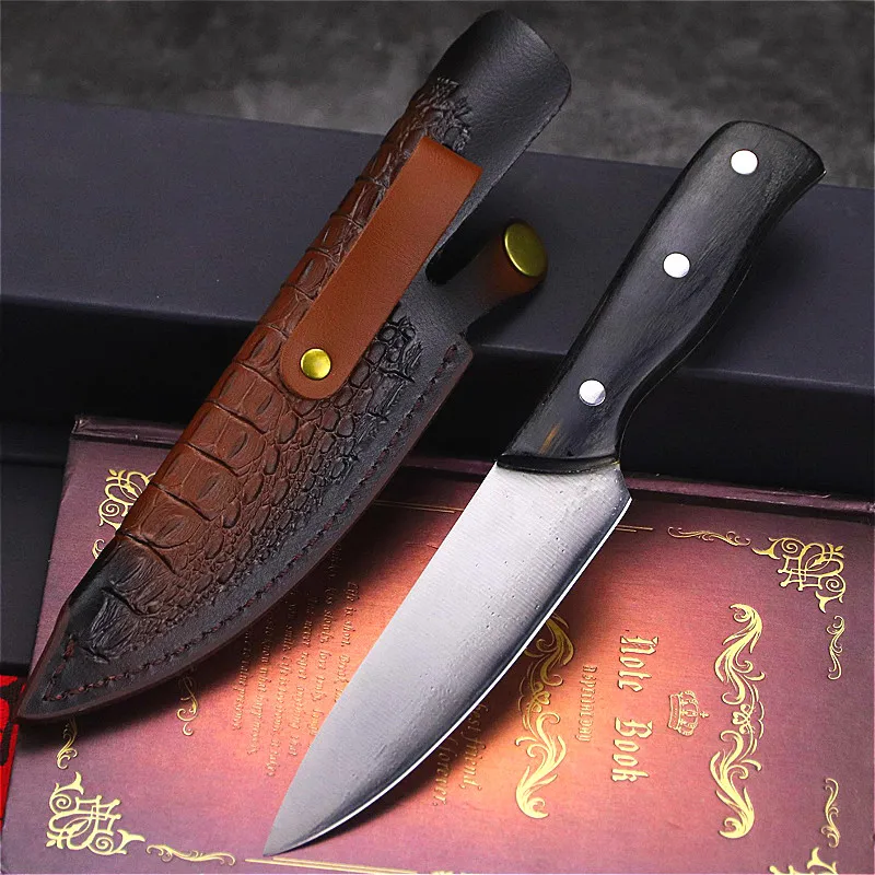 

Hand forged boning knife sharpened outdoor kitchen camping knife cooking knife outdoor tactical knife fish killing knife hunting