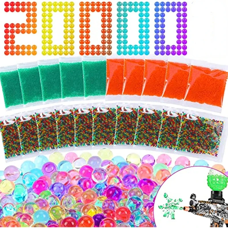 

Gel Blaster Refill Ammo Splatter Ball Gun Ammo for Gel Toy Water Ball Crystal Soil Bullets for Spatter Gun Ammo DIY Dropshipping