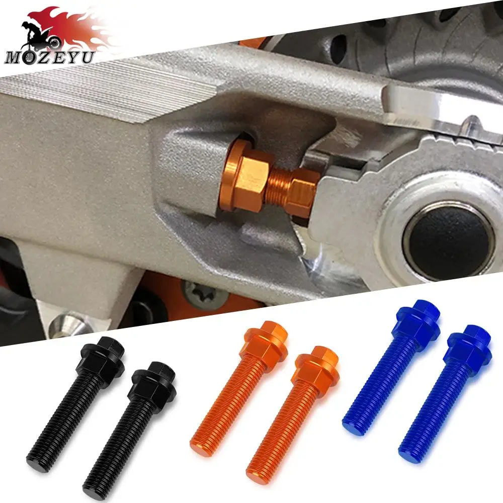 

For 1190 RC8/R 1190R 990 SUPER DUKE / SUPERMOTO 690 DUKE 690DUKE Motorcycle 10mm Rear Axle Blocks Chain Adjuster Bolt Screw