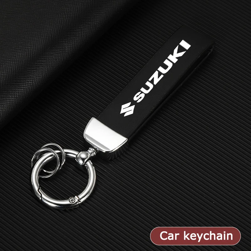 Кожаный брелок с эмблемой автомобиля кольца-подвеска подарки для SUZUKI SWIFT SX4 Liana Aerio