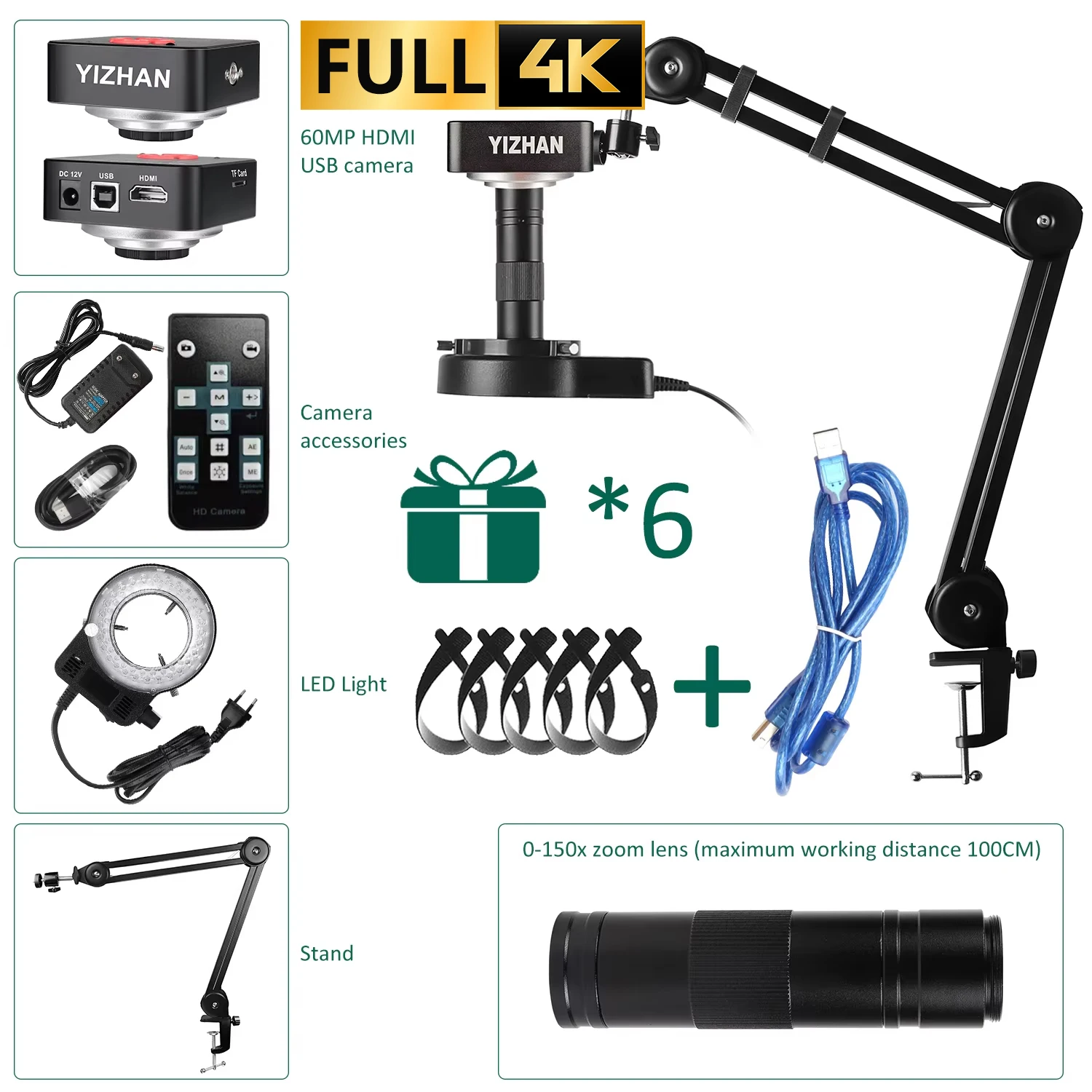 

YIZHAN Электронный микроскоп 500X-1500X