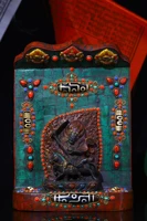 9 tibetan temple collection old rub the buddha soft mud filigree mosaic gem dzi beads mahakala horse riding buddhist niche