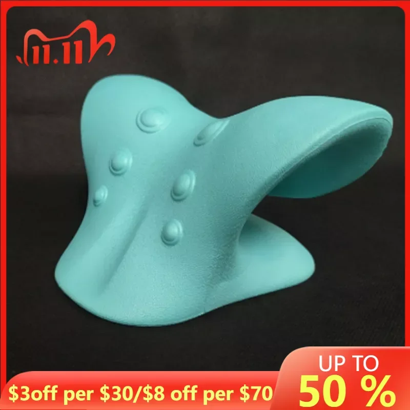 

Cervical Neck Shoulder Stretcher Massage Pillow Traction Device Muscle Relaxation Relieve Pain Cervical Spine Correction