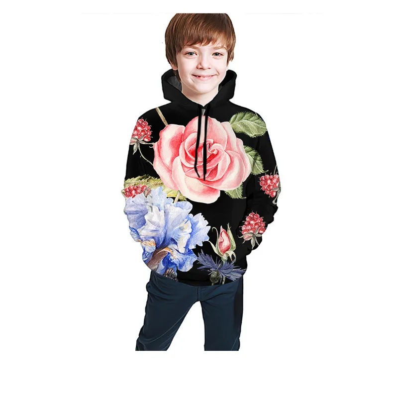 

Kids Set Baby Boy Girl Vintage Flowers 3d Printed Hoodies Tracksuit Children wear Sweatshirts Funny Pullover Coat 02