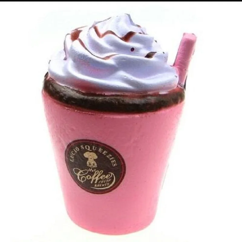 

2022 Cute Coffee Cup Soft Squishy Slow Rising Cream Scented Fun Kids Toy Funny Joke Toy for Children Gift Anti-Stress Toys 11cm