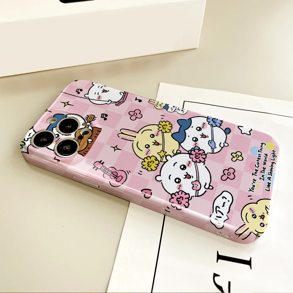 Фото Милый мультяшный аниме-чехол для телефона Samsung S 24 25 23 22 Ultra Plus A 04E 5G HD Hard Cover Film Shell C-ChiikawaS №5