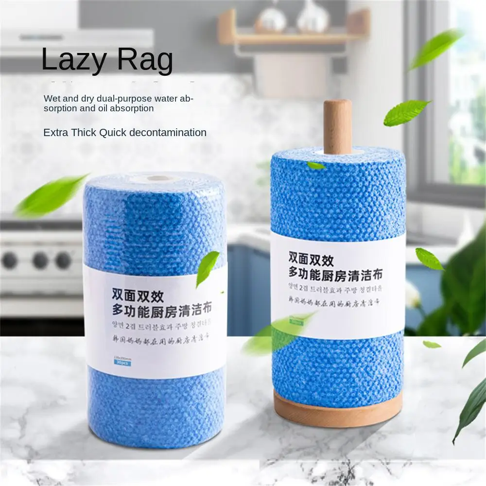 

Non-woven Kitchen Paper Designed On Both Sides Double-sided Kitchen Daily Dish Towel Dry And Wet Absorbent Paper Cleaning Towels