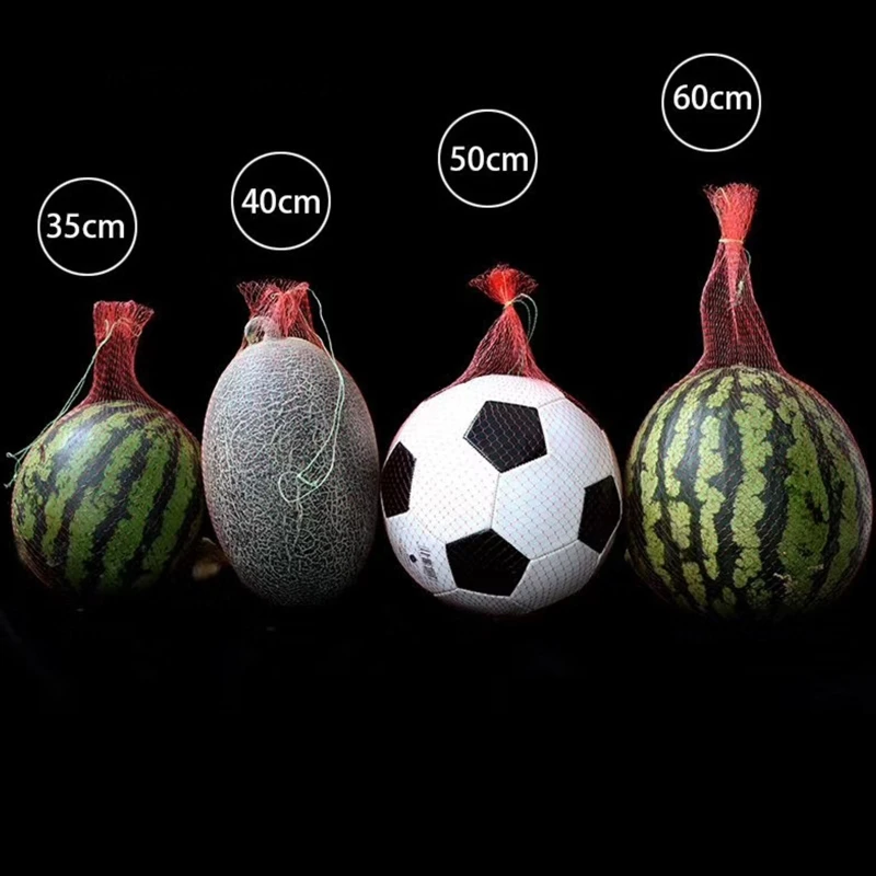 100pcs Watermelon Net Durable Heavy Duty Hammock for Garden Yard Melon Cradle Hanging Bags with Drawstring