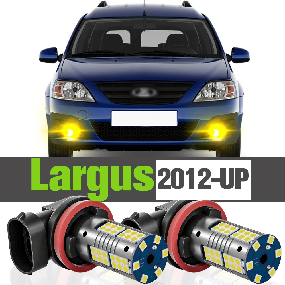 

2x LED Fog Light Accessories Lamp For Lada Largus 2012 2013 2014 2015 2016 2017 2018 2019 2020
