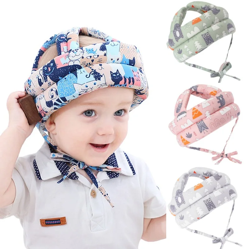 

Модный детский защитный шлем, защита головы, головной убор, защита от падения для малышей, детская шапка для обучения ходьбе