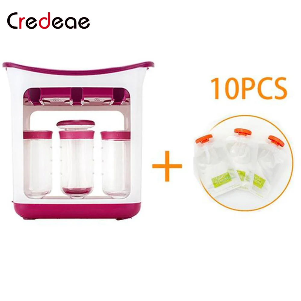 

Fruit Puree Squeezer Juicer Dispenser Baby Food Supplement Storage Bag Baby Food Extruder Squeeze Food Station Packing Machine