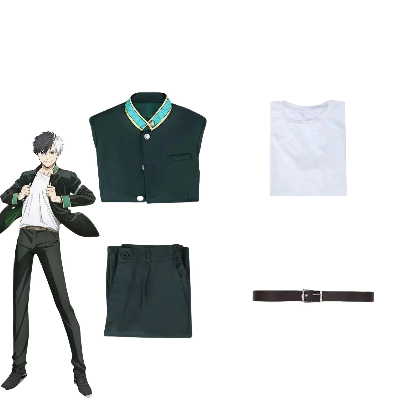 Аниме Wind Breaker Косплей WINBRE Hayato Suo Костюм Парик Набор