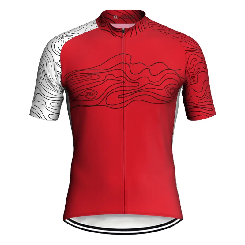 

2022 Outdoor Short Sleeve Road Jersey Bicycle Motocross Top MTB Jacket Cycling Shirt Gift Wear Breathable Sport Bike Red Clothes
