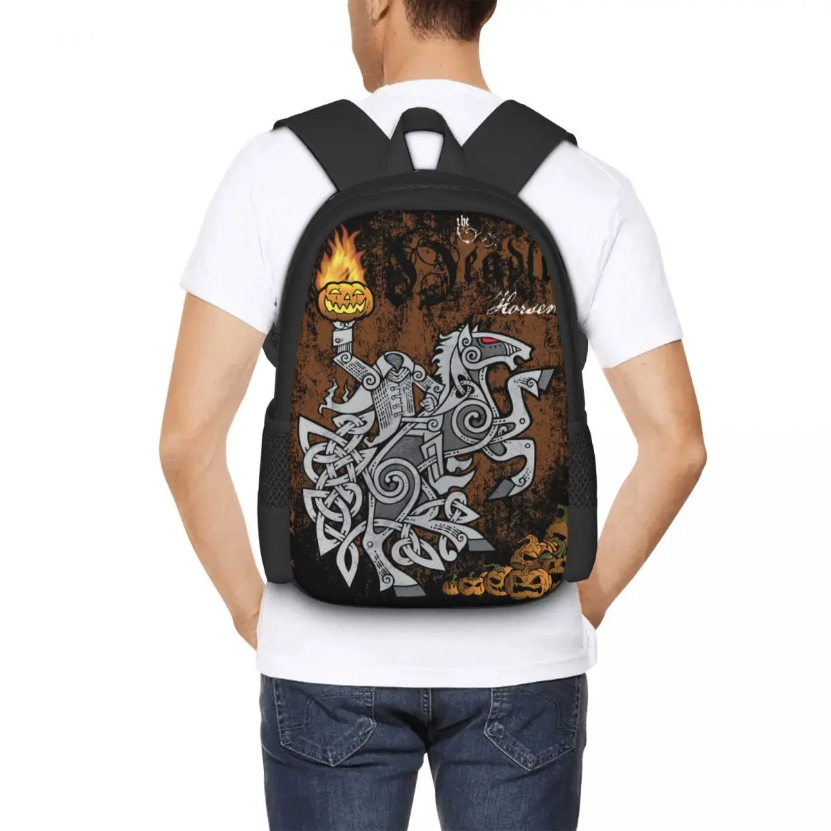 The Headless Horseman Backpack for Girls Boys Travel RucksackBackpacks for Teenage school bag