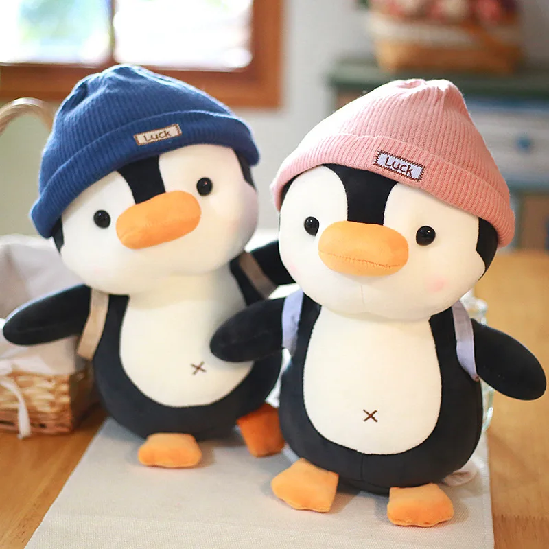 

2023 Hot 22CM Kawaii Huggable Soft Penguin Plush Toys For Children Stuffed Toys Baby Doll Kids Toy Birthday Gift For Girls