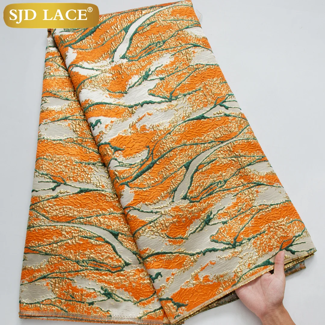 Африканская жаккардовая кружевная ткань SJD LACA 2024 горячая Распродажа нигерийская
