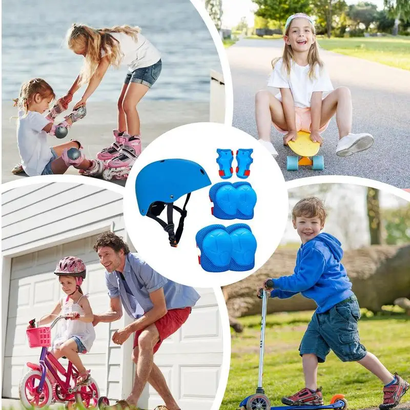 Детские велосипедные шлемы и накладки регулируемые детские для скутера с