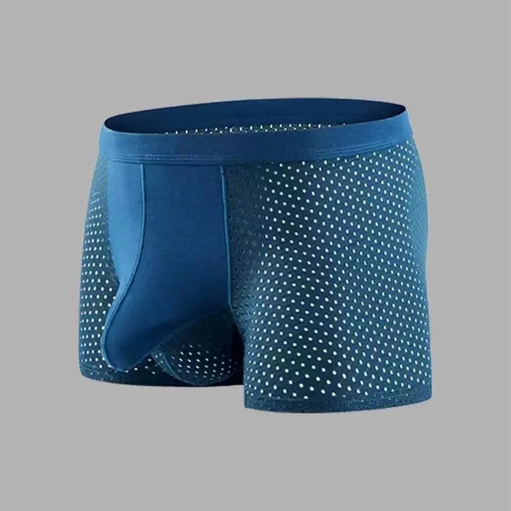 Мужское нижнее белье сетчатые боксеры сексуальные мужские трусы слон нейлоновые