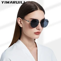 yimaruili ultra light fashion sunglasses women retro round high quality metal optical prescription polarized sunglasses men ls31
