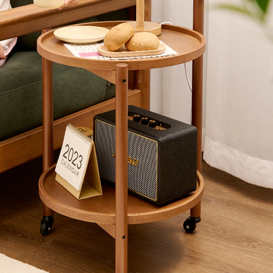 Обеденный журнальный столик для салона деревянный круглый садовый Балконный