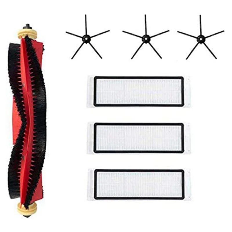 

Replacement Parts For Xiaomi Roborock S4 E4 S5 S6 S5 Max Rubber Side Brush Main Brush Filter Roller 7Pcs Accessories