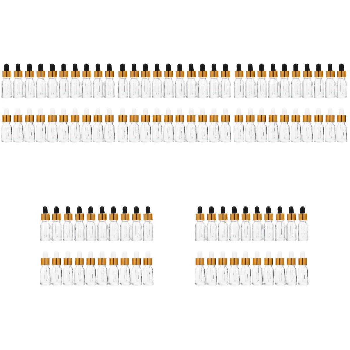 

100 Pcs Glass Dropper Bottles Portable Dropper Bottles Essential Oil Bottles Travel Dropper Bottles