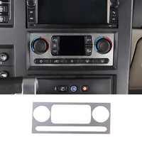 stainless steel silver car interior central control air conditioning control panel for hummer h2 2003 2007 car exterior parts