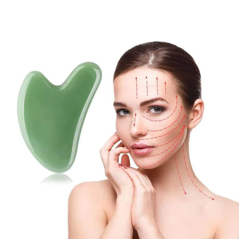 

Natural Jade Scraping Board Powder Crystal White Facial Beauty Lifting Wrinkle Removing Acupoint Massage Health Care