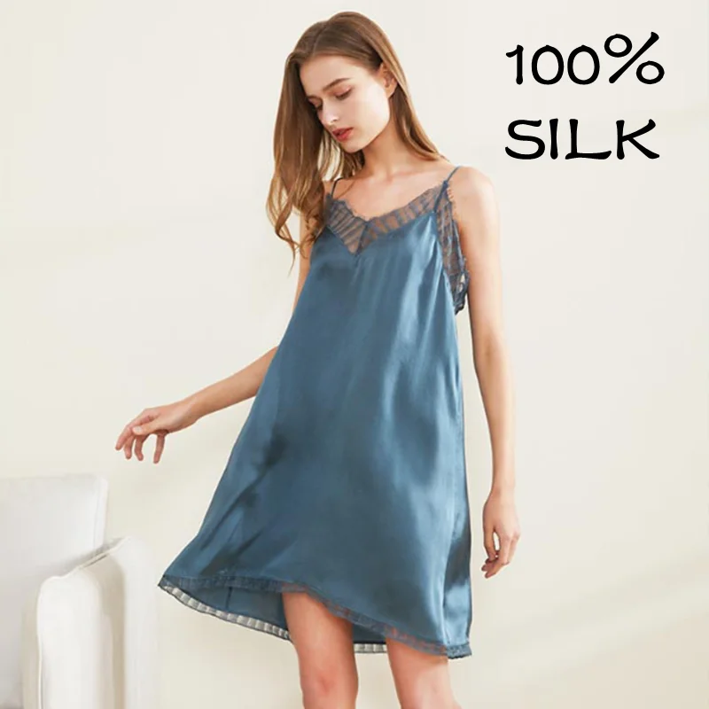 

100 silk sexy summer clothes slip girls night dress women clothing korean fashion outfits for woman womens clothes luxury flowy