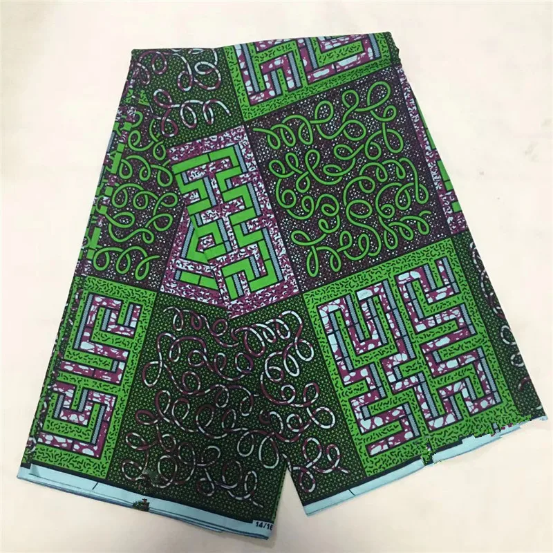 

High Quality African Real Wax prints Guaranteed Veritable Ankara wax Fabric 100% Cotton Nigeria Ghana Style design 6 yards