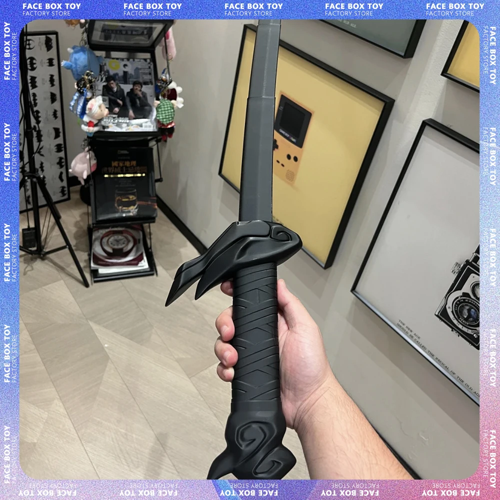 

In Stock New 3D Printing Swords Yasuo's Katana Cosplay Prop Sword Gravity Telescopic Katanas Safe Fake Blade Weapon Kid Toy Gift