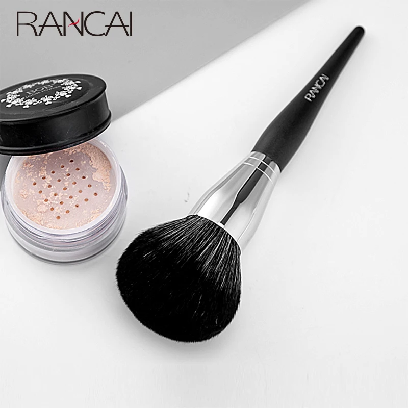 

RANCAI 1pcs Blush Foundation Makeup Brush Mixed Polished Mineral Make up Blush Concealer Cosmetic Tool Big Soft Powder Brush