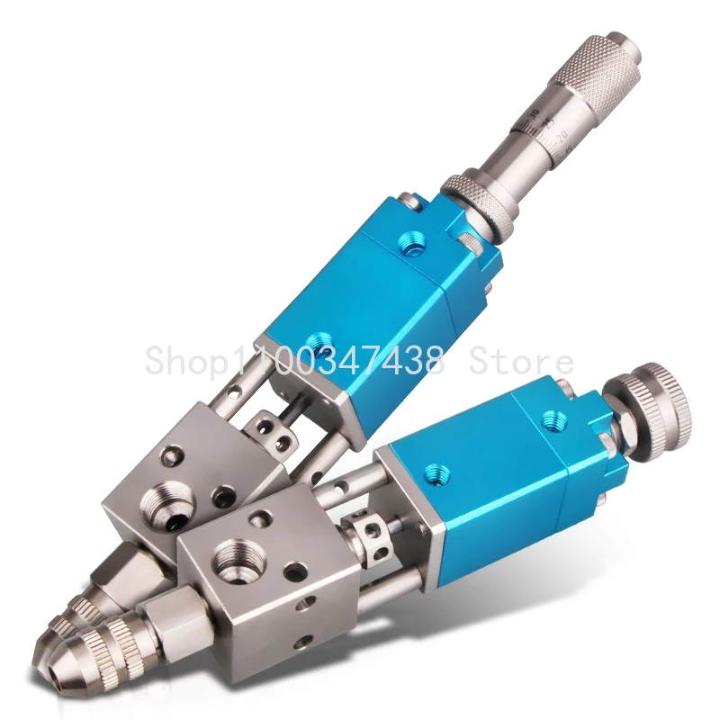 

2121 Micrometer Thimble Type Dispensing Valve Precision Single Liquid Valve UV Glue Ink Alcohol Pneumatic Glue Dispensing Valve