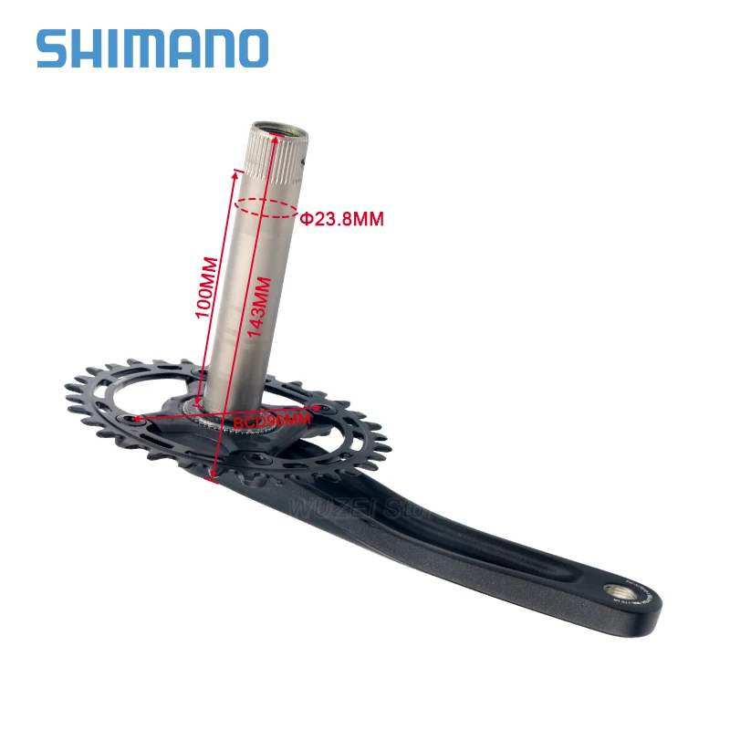 Скидка SHIMANO DEORE FC MT510 Кривошип 12S MTB Кривошип 32T 175 мм с BB MT500/MT501/BB52 MT510 SHIMANO 2-PIECE шатун для горного велосипеда