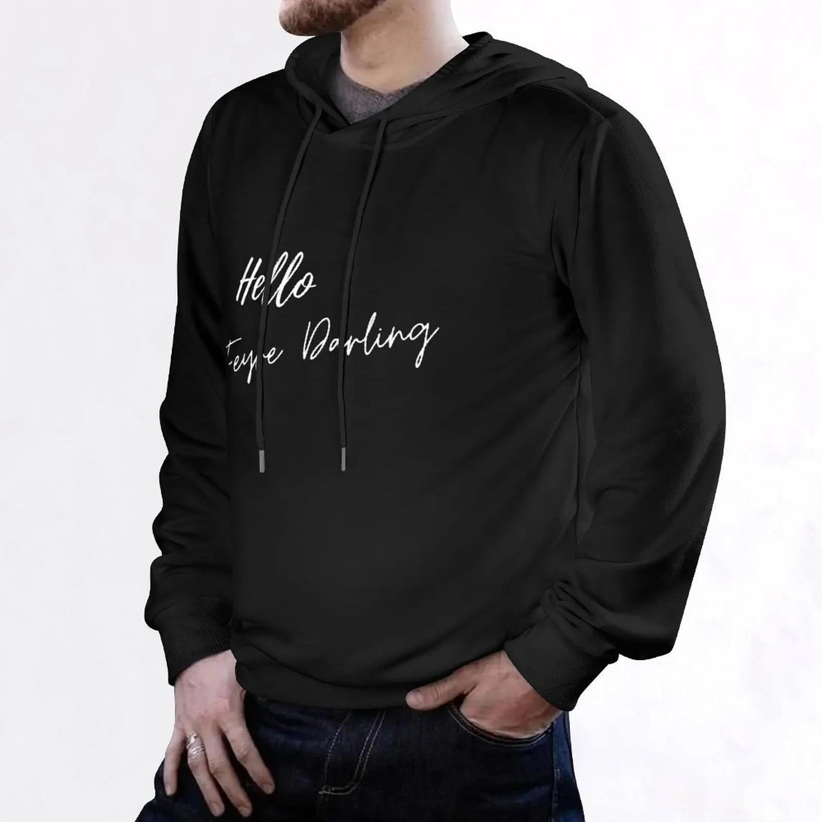 Пуловер с капюшоном Hello Feyre Darling Acotar Rhysand Quote осенняя куртка мужская одежда