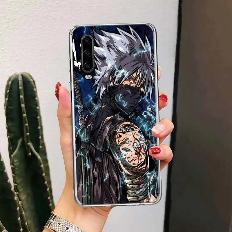 Модный чехол для телефона с аниме Наруто Huawei P30 Lite P20 Pro P10 P40 P50 Mate 20 30 10 40 мягкий