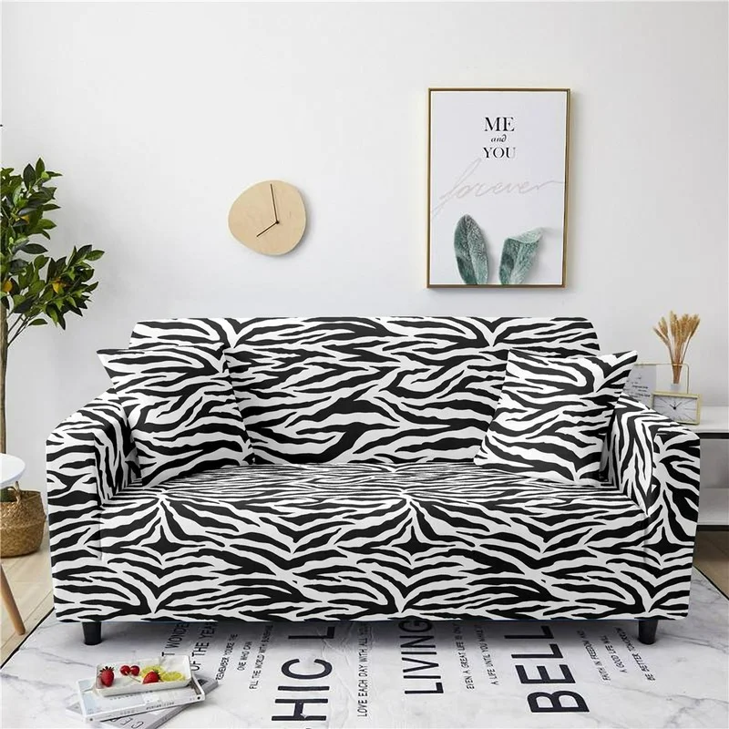 

Stripe Theme Corner Sofa Covers All Inclusive One-piece Sectional Sofa Protector Anti-fouling Seat Cushion Covers Home Decor