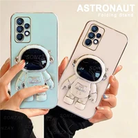 a13 a 13 4g 3d case astronaut plating silicone folded holder stand case for samsung galaxy a53 a32 5g 13 for samsung a13 sm a137