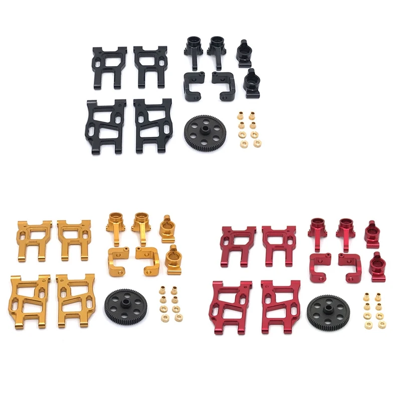 

Metal Front And Rear Swing Arm Steering Knuckle C-Hub Gear Set For LC RACING PTG-2 PTG2 1/10 RC Car Upgrade Parts