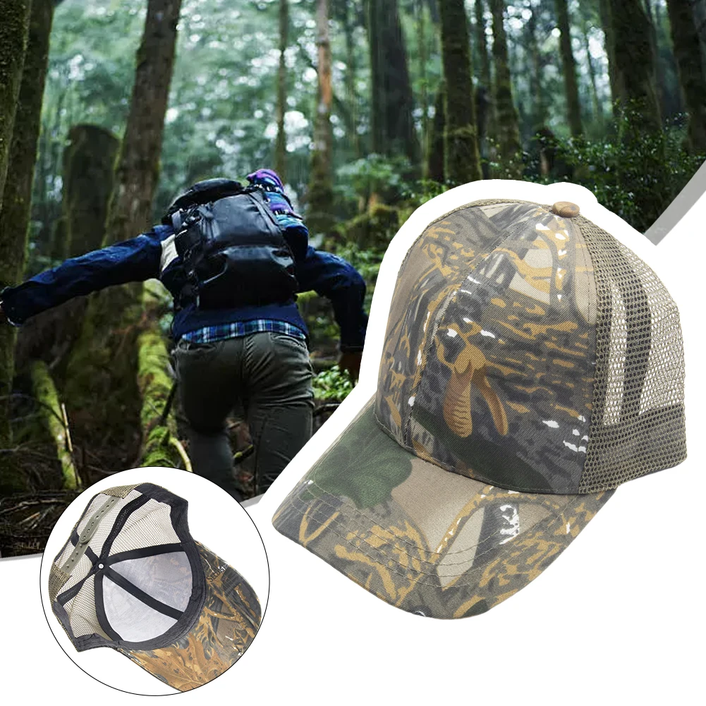 

Mens Camouflage Military Adjustable Hat Unisex Outdoor Sports Casual Sunscreen Hats Hunting Fishing Army Baseball Cap
