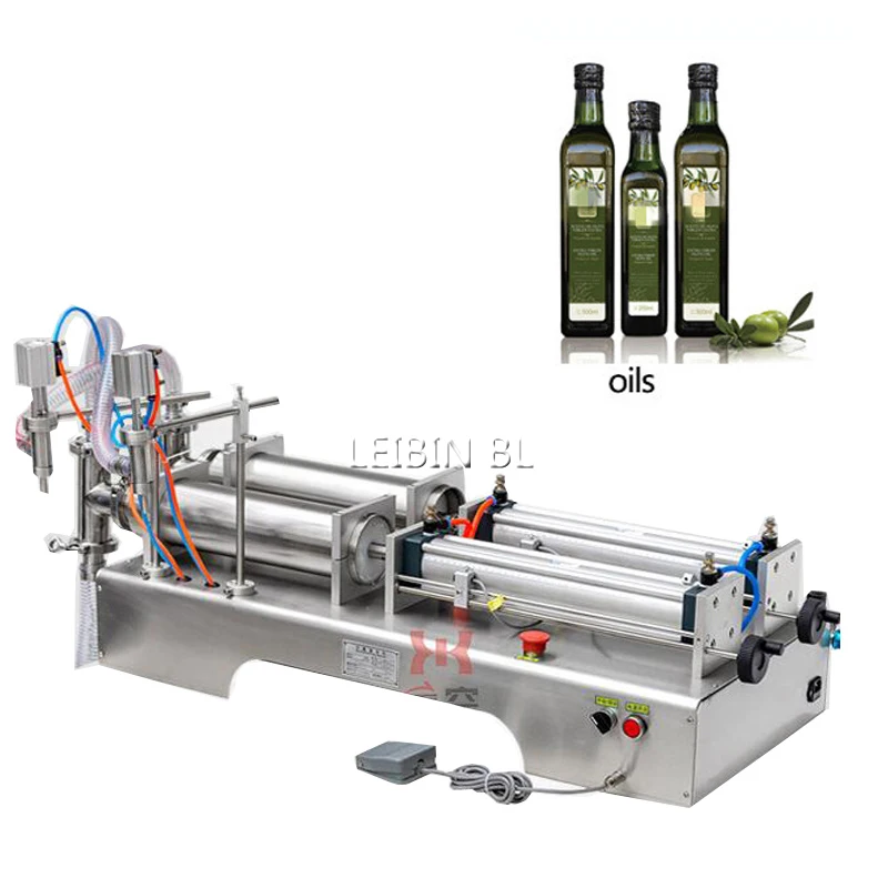 

Low Price Double Head Horizontal Liquid Filling Machine, Commercial Stainless Steel Beverage Filling Machine
