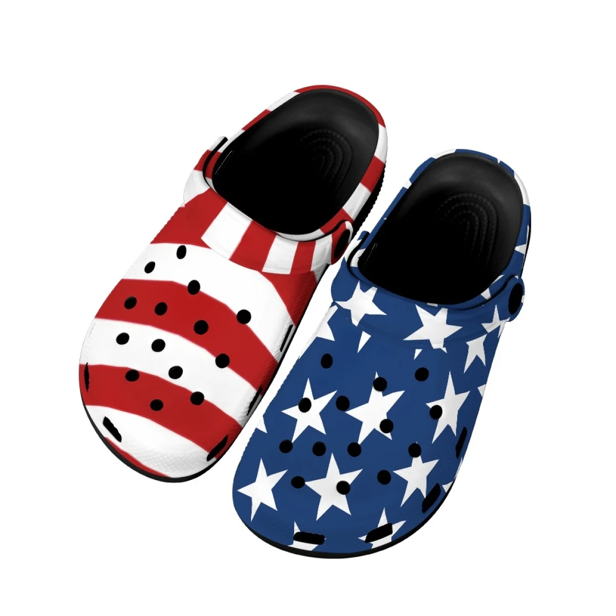 Nopersonality  Sandals Women American Star Banner Stripes Creative Fashion Flat Casual Cozy Slippers Home Breathable Summer