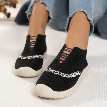 Summer Comfy Flats Shoes Women Fashion Casual Shoes Mesh Slip On Flats Shoes Women Dressy Comfort Sports Shoes Flat Zapatillas 1