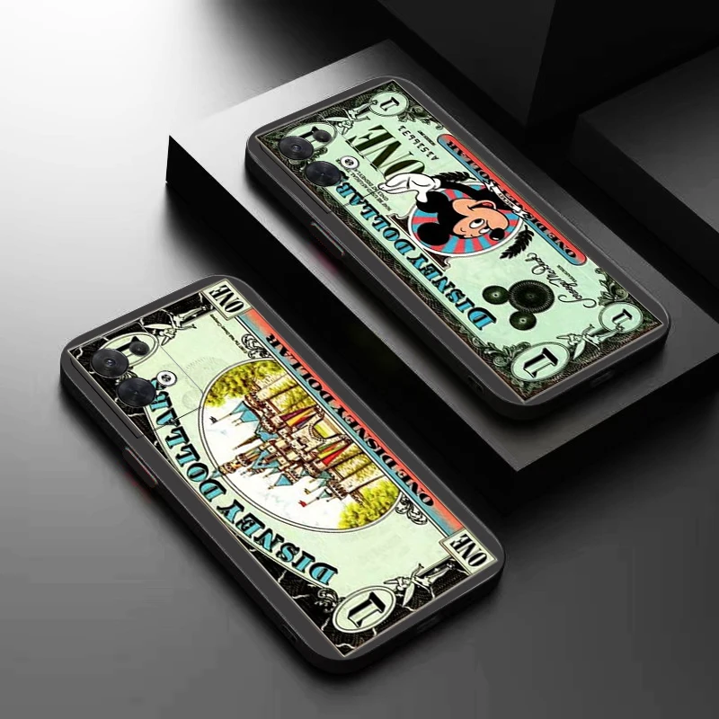 Disney Микки-доллара для OPPO Find X6 X5 X3 Pro Lite Neo Reno 9 8 7 8T 8Z 7Z 5G Чехол телефона Жидкий