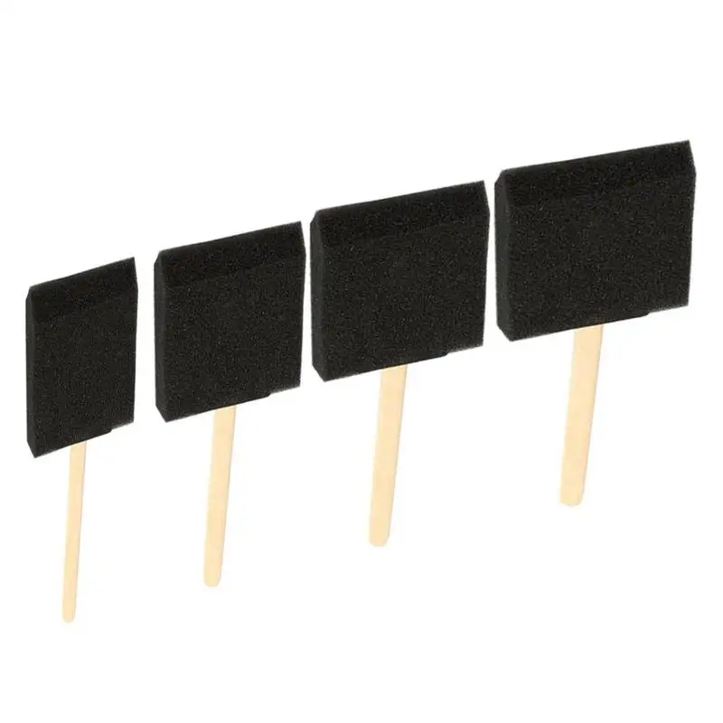

Foam Brushes For Painting 4pcs Foam Paint Brushes Sponge Paint Brush Wood Handles Sponge Foam Brush Painting Foam Brush Tool In