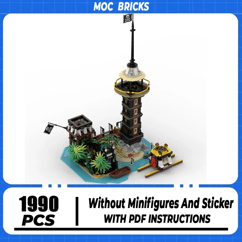 

Строительный блок Moc, модульная модель маяков, крепости, конструктор «сделай сам», сборка, остров, дом, сборная игрушка, рождественский подарок