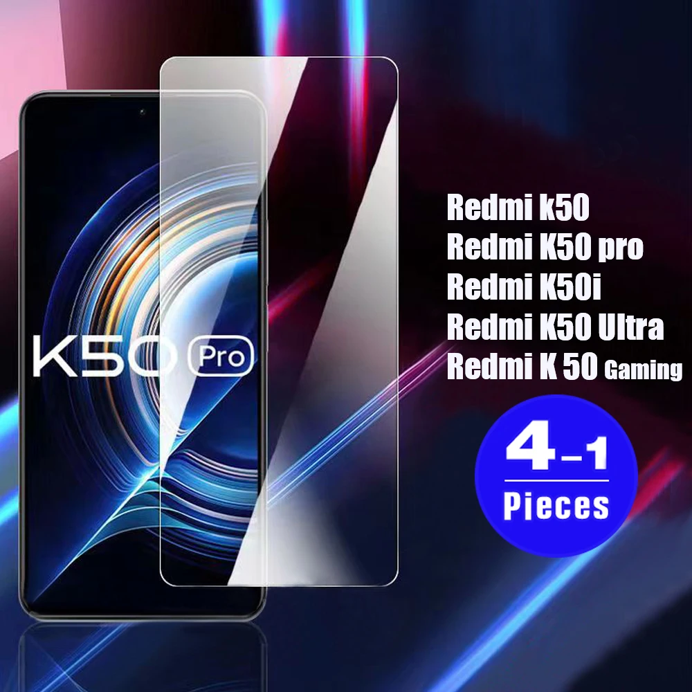 Закаленное стекло 9H для Redmi K50 pro K50i K40 Gaming plus K40S K30 Ultra K30S K30i, Защитная пленка для экрана телефона, 1-4 шт.