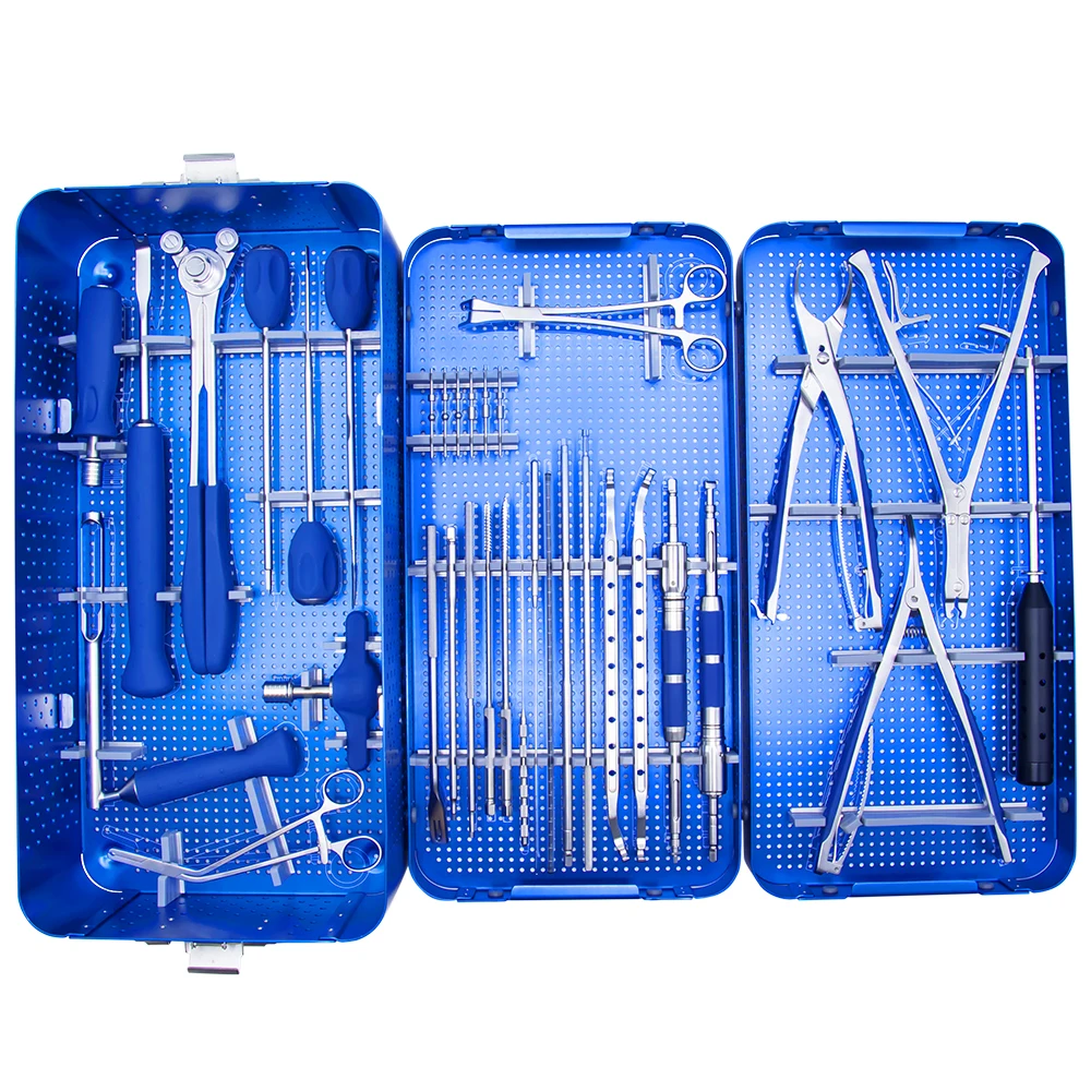 

Chinese manufacturer high qualified spinal implant system orthopedic implants 6.0mm spinal pedicle screw system instrument set