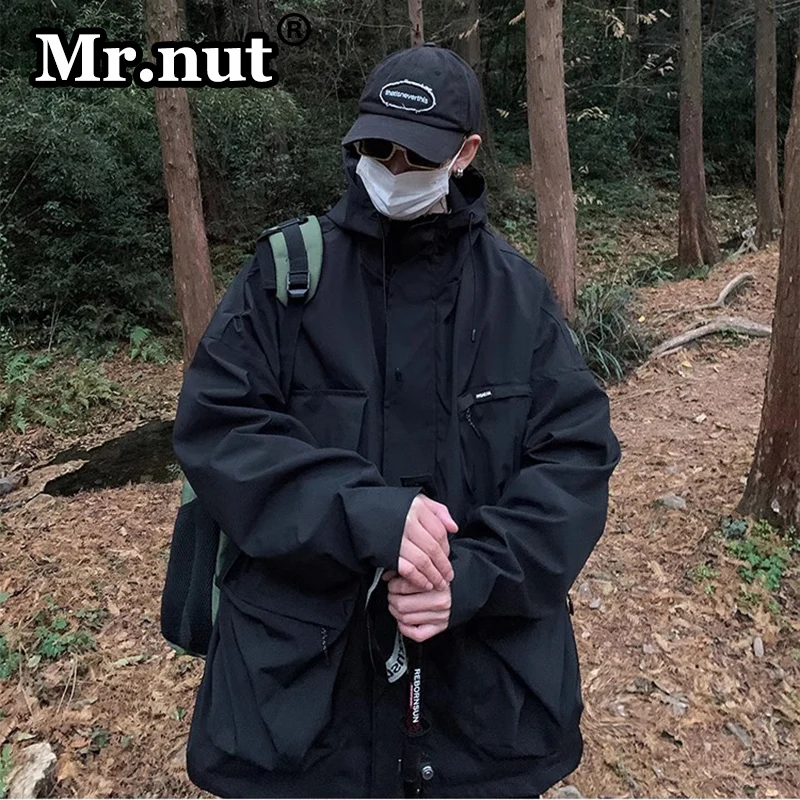 Мужская водонепроницаемая куртка оверсайз